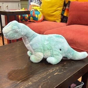 🌈FAO Schwarz Mint Green Plush Dinosaur Toy🌈